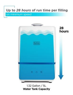 Image showing  1.32 gal. Ultrasonic Warm and Cool Mist Humidifier, 550 sq. ft.