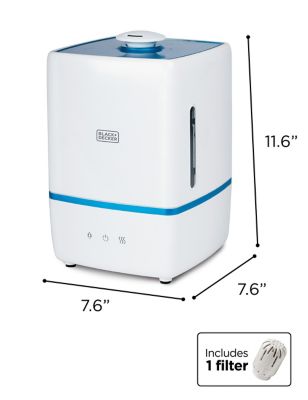 Image showing 6 th Black & Decker 1.32 gal. Ultrasonic Warm and Cool Mist Humidifier, 550 sq. ft.