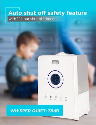 Image showing 5 th Black & Decker 1.45 gal. Ultrasonic Humidifier with Cool Mist, BUHD055