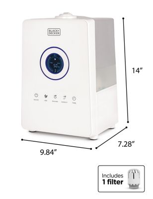 Image showing 6 th Black & Decker 1.45 gal. Ultrasonic Humidifier with Cool Mist, BUHD055