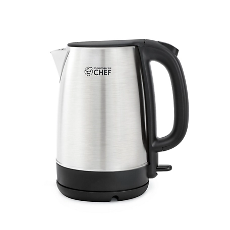 Commercial CHEF 1.7L Cordless Stainless Steel Kettle, CHK17M3SS