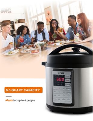 Image showing  6.3 qt. Electric Pressure Cooker with 24-Hour Preset Timer