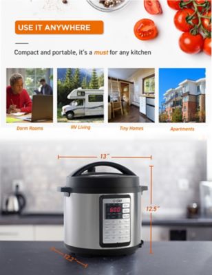 Image showing 6 th Commercial CHEF 6.3 qt. Electric Pressure Cooker with 24-Hour Preset Timer