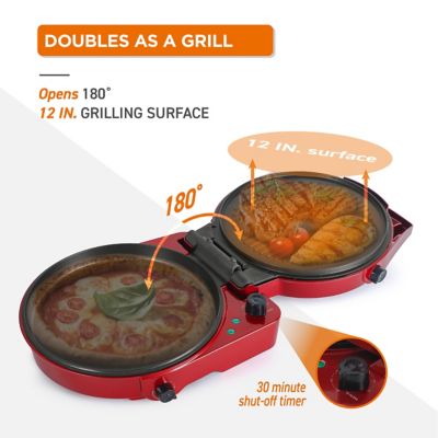 Image showing  Electric Indoor Countertop Grill with Timer for Pizza, Quesadillas and More