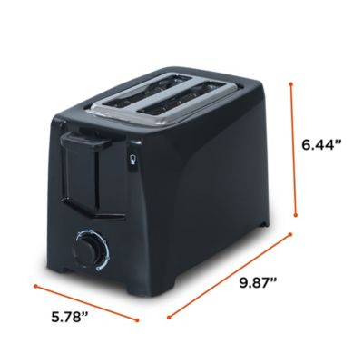 Image showing 6 th Commercial CHEF 2-Slice Toaster, Black
