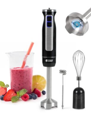 Commercial CHEF Multi-Purpose Immersion Hand Blender with Stainless Steel Blade, CHIB50B