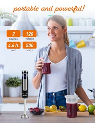 Image showing  Multi-Purpose Immersion Hand Blender with Stainless Steel Blade