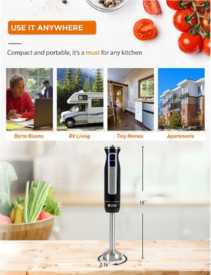 Image showing 5 th Commercial CHEF Multi-Purpose Immersion Hand Blender with Stainless Steel Blade