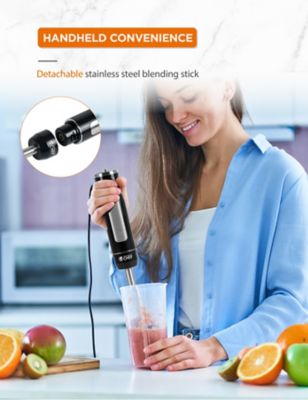 Image showing 6 th Commercial CHEF Multi-Purpose Immersion Hand Blender with Stainless Steel Blade