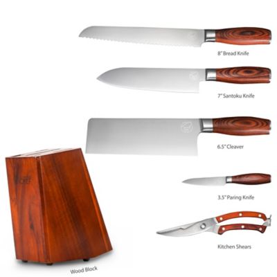 Image showing  6 pc. Kitchen Knife Set with Block