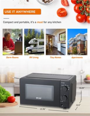 Image showing 6 th Commercial CHEF 0.6 cu. ft. Countertop Microwave Oven, Black