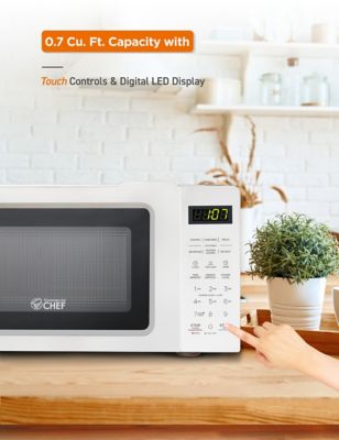 Image showing 5 th Commercial CHEF Chm770 Counter Top Microwave, 0.7 cu. ft., CHM770W