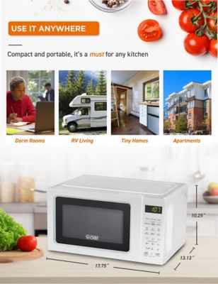 Image showing 6 th Commercial CHEF Chm770 Counter Top Microwave, 0.7 cu. ft., CHM770W