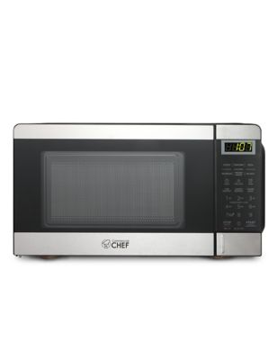 Commercial CHEF Countertop Microwave Oven, 0.7 cu. ft., Stainless Steel, CHM770SS