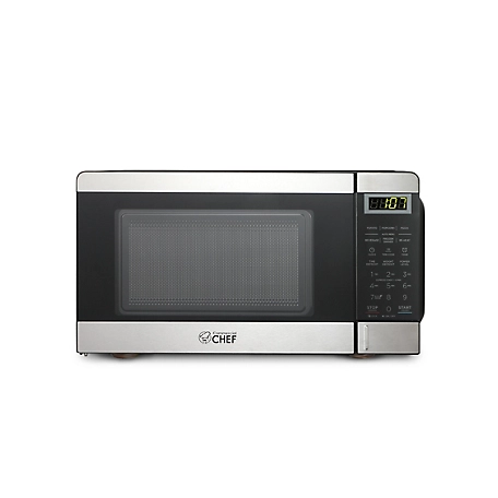 Commercial CHEF Countertop Microwave Oven, 0.7 cu. ft., Stainless Steel, CHM770SS