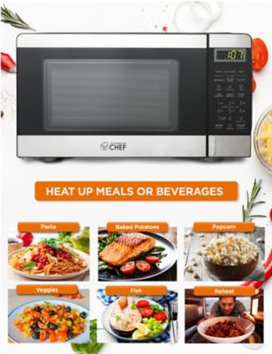 Image showing  0.7 cu. ft. Countertop Microwave Oven, Stainless Steel
