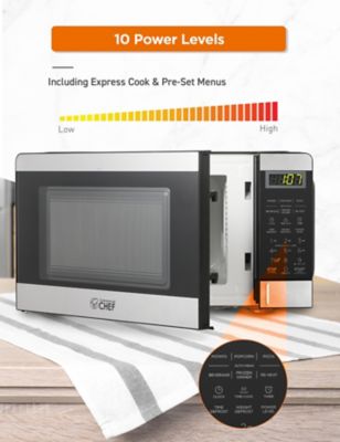 Image showing  0.7 cu. ft. Countertop Microwave Oven, Stainless Steel