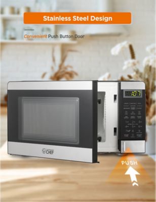 Image showing  0.7 cu. ft. Countertop Microwave Oven, Stainless Steel