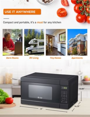 Image showing  0.9 cu. ft. Countertop Microwave Oven, Black