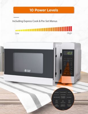 Image showing  0.9 cu. ft. Countertop Microwave Oven, White