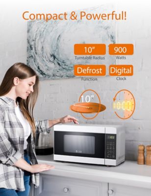 Image showing  0.9 cu. ft. Countertop Microwave Oven, White