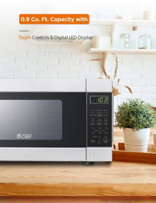 Image showing 5 th Commercial CHEF 0.9 cu. ft. Countertop Microwave Oven, White