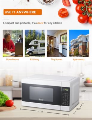 Image showing 6 th Commercial CHEF 0.9 cu. ft. Countertop Microwave Oven, White