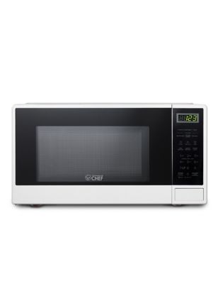 Commercial CHEF 1.1 cu. ft. Countertop Microwave Oven, White