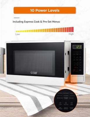 Image showing  1.1 cu. ft. Countertop Microwave Oven, White