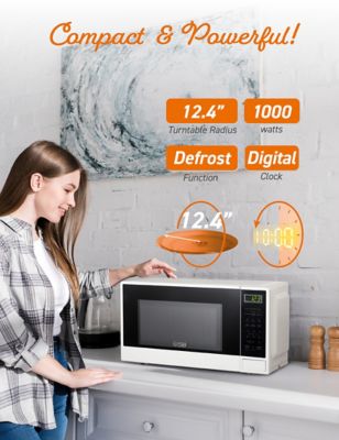 Image showing  1.1 cu. ft. Countertop Microwave Oven, White