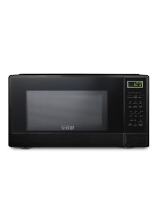 Commercial CHEF Countertop 1.1 cu. ft. Microwave Oven, 1000 Watt, Black Front with Black Cabinet, CHCM11100B