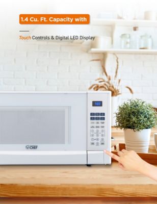 Image showing 5 th Commercial CHEF 1.4 cu. ft. Countertop Microwave Oven, White