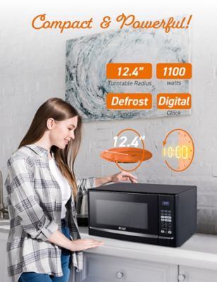 Image showing  1.4 cu. ft. Countertop Microwave Oven, Black