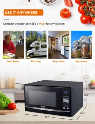 Image showing 6 th Commercial CHEF 1.4 cu. ft. Countertop Microwave Oven, Black