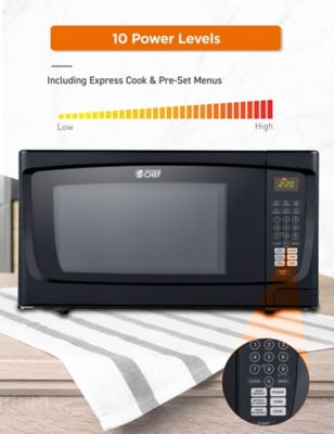 Image showing  1.6 cu. ft. Countertop Microwave Oven, Black