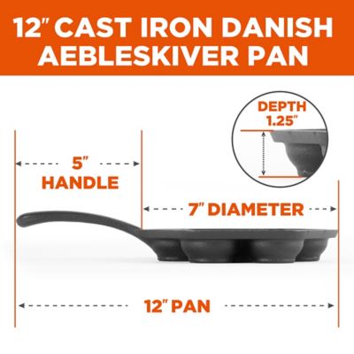Image showing  Cast-Iron Danish Aebleskiver Pan