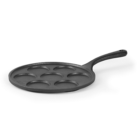 Commercial CHEF Cast Iron Pancake Pan-Makes 7 Mini Silver Dollar Pancakes, CHCI172