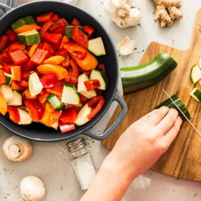 Image showing  6.6 qt. Cast-Iron Dutch Oven with Dome Lid and Handles