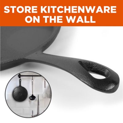 Image showing  Round Pre-Seasoned Cast-Iron Griddle Pan Set, 3 pc.