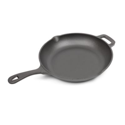 Commercial CHEF 10 in. Cast Iron Skillet, Pre-Seasoned Cast Iron Pan with Dual Pour Spouts, CHFL10