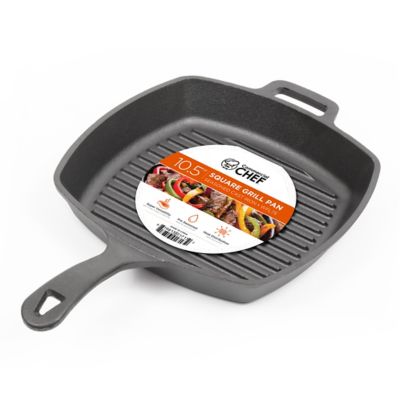 Commercial CHEF 10.5 in. Square Grill Pan, CHFL75
