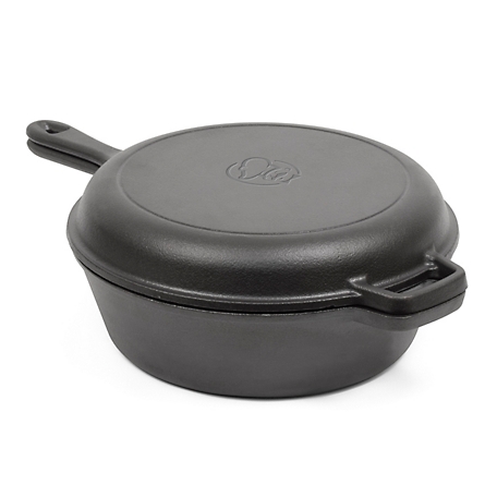 Commercial CHEF 3 qt. Dutch Oven with Skillet Lid