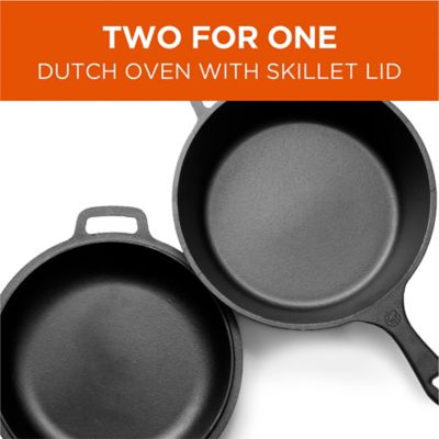 Image showing  3 qt. Dutch Oven with Skillet Lid