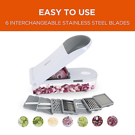 Commercial CHEF 4-in-1 Multi-Use Slicer Dicer and Chopper with