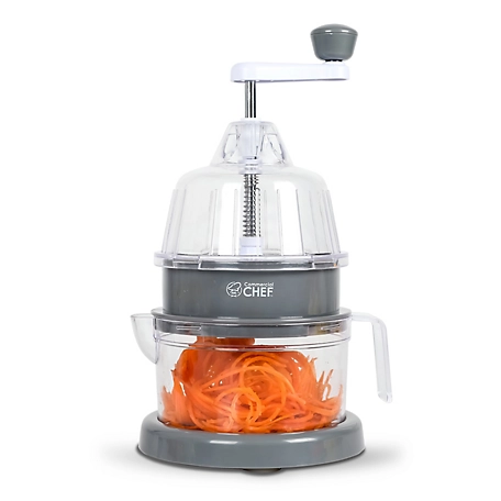 Commercial CHEF Spiralizer Vegetable Slicer Zucchini Zoodle Noodle Maker with Grater, CH1513