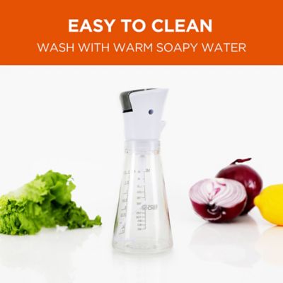 Image showing 6 th Commercial CHEF Mixer Bottle 9 oz. Condiment, Salad Dressing Bottle with Push Button Mixer, CH1569