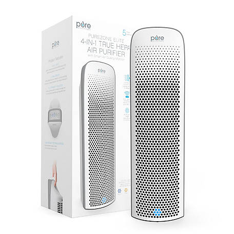 Pure Enrichment Energy Star-Rated True HEPA Elite Air Purifier with Smart Air Quality Monitor, PEAIRTWR-RT