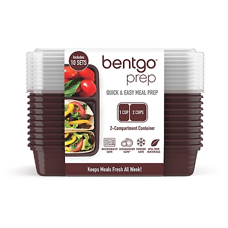 Bentgo Prep 2-Compartment Container, 10 pk.