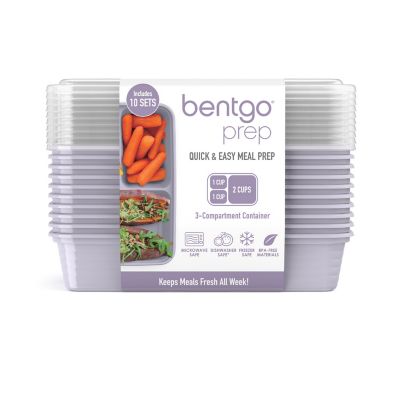 Bentgo Prep 3-Compartment Container, 10 pk.