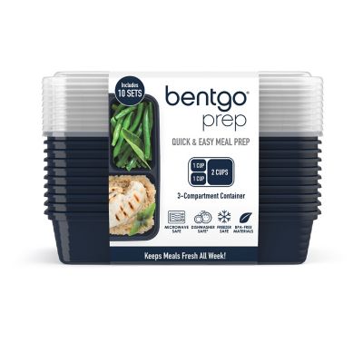 Bentgo Prep 3-Compartment Container, 10 pk.